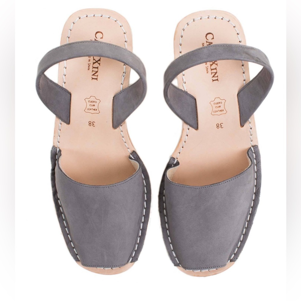 Platform Wedge In Gris Nubuck NIB
